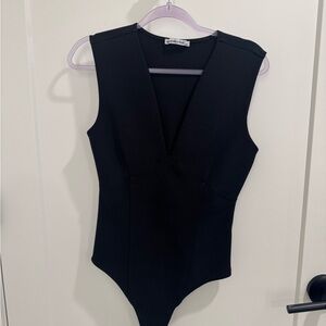 Black womens bodysuit Abercrombie and fitch size large